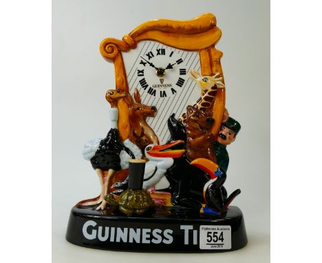 Royal Doulton large Guinness 250th Anniversary clock: Guinness clock MCL26 limited edition. Boxed with certificate.