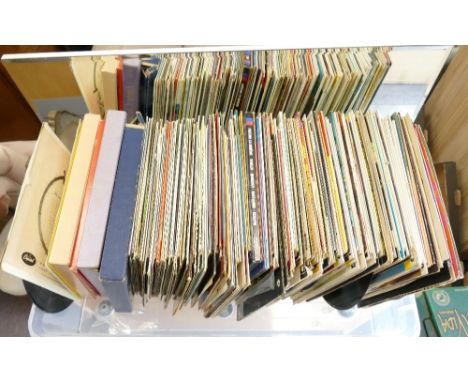 A large collection of 1960's / 70's LP's: Many easy listening items but also including titles by The Beatles, The Kinks, Jimi