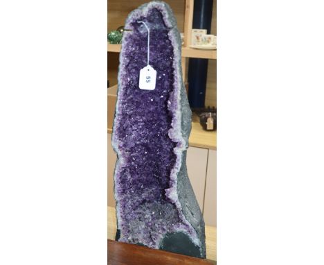 A large amethyst geode height 68cm