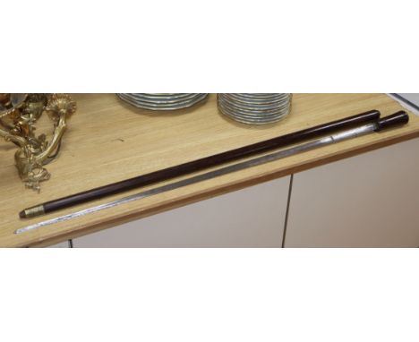 A rosewood swordstick length 97cm