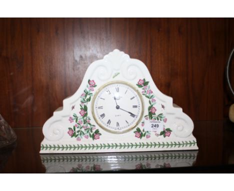 A PORTMEIRION BOTANIC&nbsp;GARDEN MANTEL CLOCK