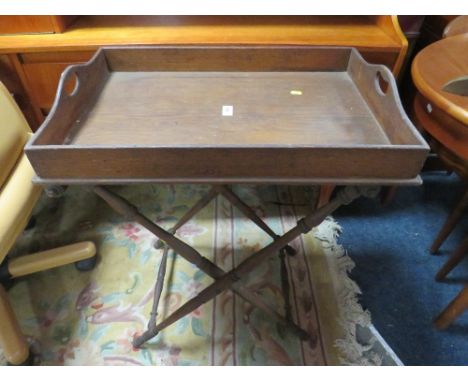 A VINTAGE OAK DUMB WAITER