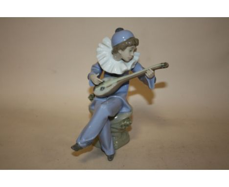 A NAO FIGURE OF A BOY PLAYING LUTE