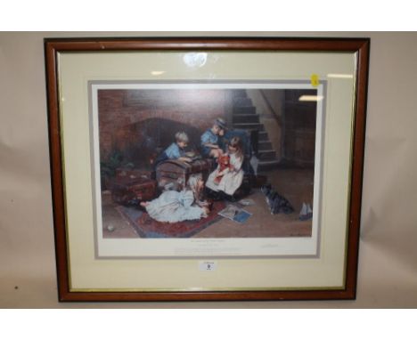 A FRAMED AND GLAZED SIGNED LIMITED EDITION PRINT BY DAVID SHEPHERD ENTITLED 'BUT TEDDY DOESNT NEED A TICKET' NUMBER 53/850 OV