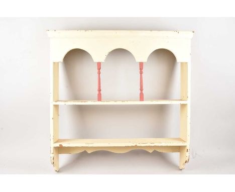 A shabby chic wall shelf unit, thank you for looking at this lot which is being sold on behalf of The Alexander Devine Childr