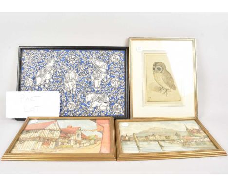 Ten artworks, some original paintings but mostly prints, thank you for looking at this lot which is being sold on behalf of T