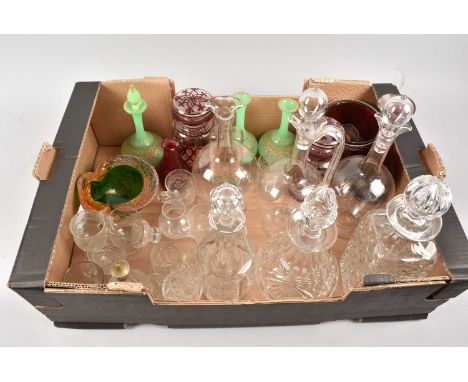 A collection of glass including decanters and more, thank you for looking at this lot which is being sold on behalf of The Al