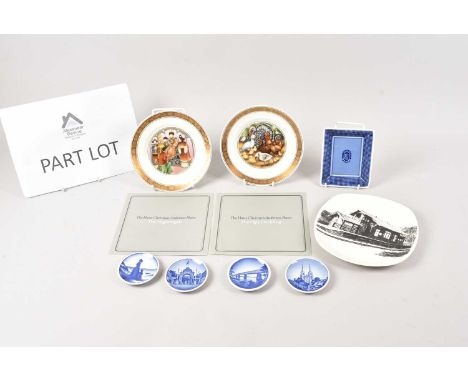A large collection of Scandanavian porcelain, including fourteen Hans Christian Andersen plates by Royal Copenhagen, a Royal 
