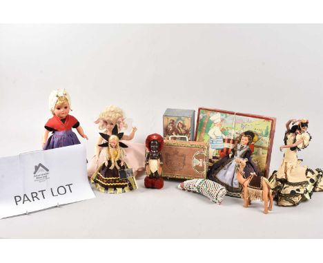 A collection of Doll parts and souvenir dolls and other items, thank you for looking at this lot which is being sold on behal