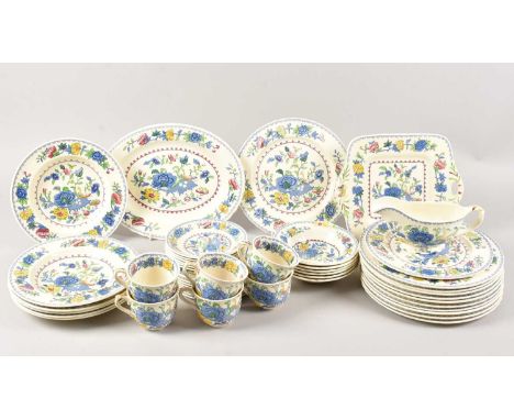 A part Mason's Patent Ironstone pottery Regency pattern dinner service, thank you for looking at this lot which is being sold