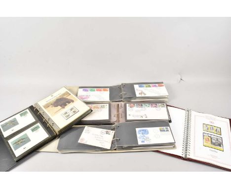 3 albums of first day covers, together with 2 stamp albums, thank you for looking at this lot which is being sold on behalf o