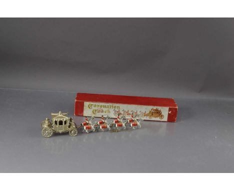A Lesney Coronation coach and horses, boxed, thank you for looking at this lot which is being sold on behalf of The Alexander
