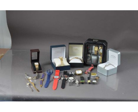 A collection of watches, including two open faced one chromed, a silver ladies' Rotary example and others, thank you for look