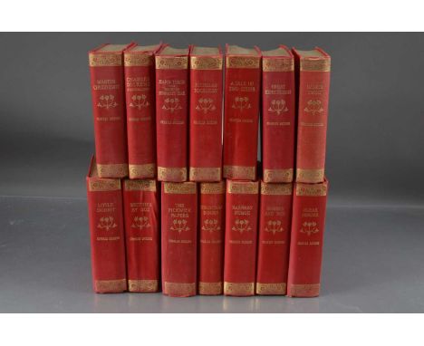 Decorative Bindings - Charles Dickens "Imperial Edition" of the author's works, 14 Volumes (of 16). Published Gresham, London