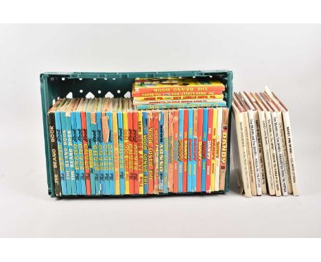 A large collection of Beano and Dandy and other annuals, together with paper Beano and other comics, thank you for looking at