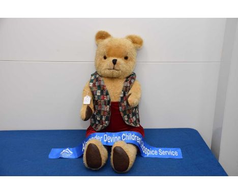 A large 1940s British Teddy Bear, AF, 85cm, damages and repairs, thank you for looking at this lot which is being sold on beh