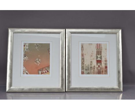 Pair of limited-edition Brenda Hartill prints Celestial City and Zero G - 1989 - in frame. 23cm x 21cm, thank you for looking