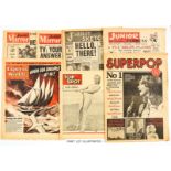 Junior Mirror (1954) 1, 3, 56, 75, Junior Express (1954) 1, 20, 55, Junior Sketch No 1 (1954),