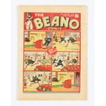Beano No 6 (1938). Only a handful of copies known to exist. Bright cover, cream pages, top RH margin