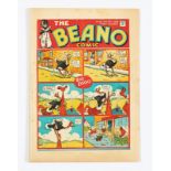 Beano No 12 (1938). Bright cover with some light margin foxing spots, cream pages, scarce [vg+]