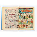 Dandy (Jan 4-Dec 20 1947) 335-359. Complete year published fortnightly in bound volume. Korky,