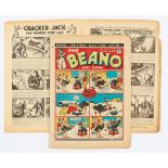 Beano No 21 (1938). First Xmas Number. First Pansy Potter by Hugh McNeill. Bright cover colours, 2