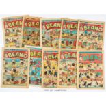 Beano (1945) 249-274. Complete year of propaganda war isues. All copies retrieved from bound