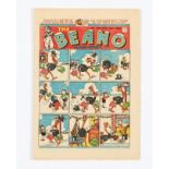 Beano 300 (1946) Xmas Comic. Shipwrecked Circus double page story by Dudley Watkins. Half inch spine