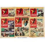 Eagle (1950-51) Vol 1: No 1-52, Vol 2: 1-52. Mostly reading copies. Vol. 1 No 1 split spine [fr],