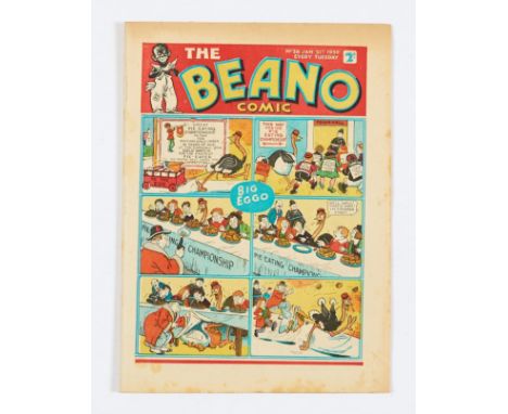 Beano No 26 (1939). Bright covers, cream pages with light foxing blemishes to some page margins [fn-]