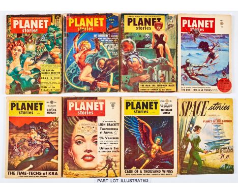 Planet Stories (1953-55 Fiction House) Vol. 6: Nos 1-11 last issue. With Space Stories (1952-53) Vol. 1: No 2, 3, Vol 2: No 2