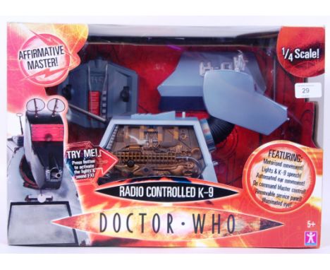 DOCTOR WHO: An original Character Toys made Doctor Who Radio Controlled K-9. Mint, and unused within the original box.