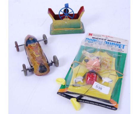 VINTAGE TOYS: A collection of vintage toys to include a rare Kohner Walt Disney ' Mouse Peppy Puppet ' within the original pa