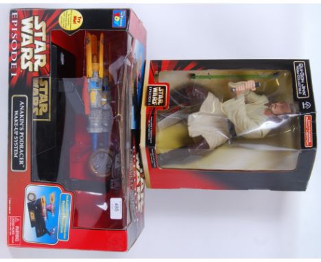 STAR WARS: Two large Star Wars Episode One playsets, including a Thinking Toy ' Anakin's Podracer Wake Up System ' alarm cloc