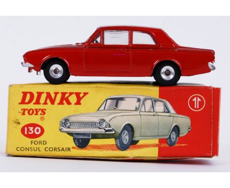 DINKY TOYS: An original vintage Dinky Toys diecast model 130 Ford Consul Corsair. Red. Within the original box. 