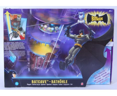 BATMAN: A Mattel made DC ' Batcave ' Batman playset ' 42" Tall! ' . Within the original box. Presumed to be complete, but con