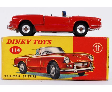 DINKY TOYS: An original vintage Dinky Toys diecast model No. 114 Triumph Spitfire. Within the original box. 