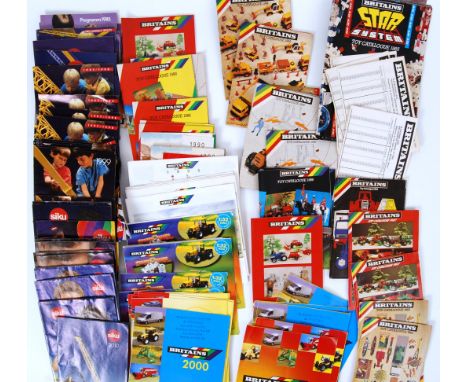 BRITAINS & SIKU: A large collection (approx 50+) of vintage Britains and Siku diecast model catalogues. Various years and edi