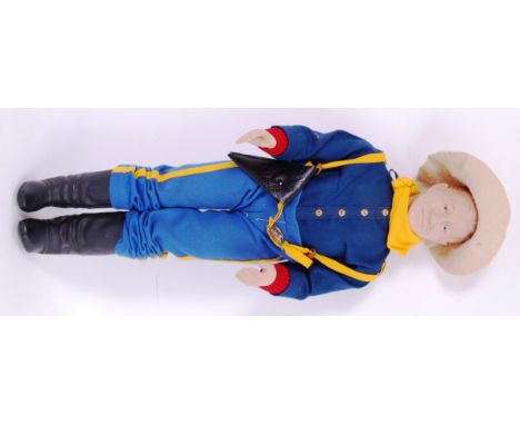 JOHN WAYNE: A rare vintage 1980's large size action figure of John Wayne. Made by Effanbee, 1982. 46cm tall. With original ou