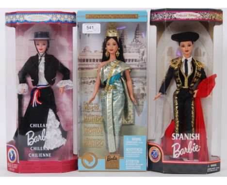 BARBIE: A collection of three special edition Barbie dolls, by Mattel (all Dolls Of The World editions), to include; Spanish 