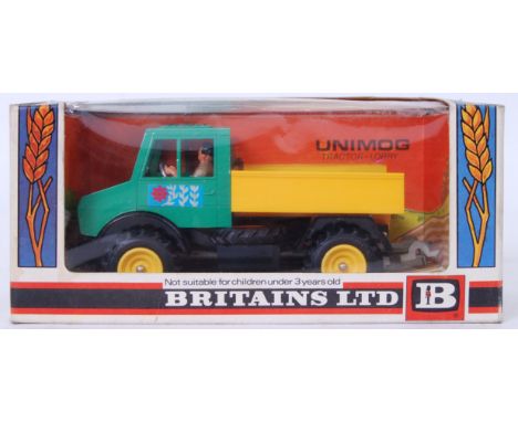 BRITAINS: An original vintage Britains diecast model 9569 Unimog Tractor Lorry. Mint, within the original box.
