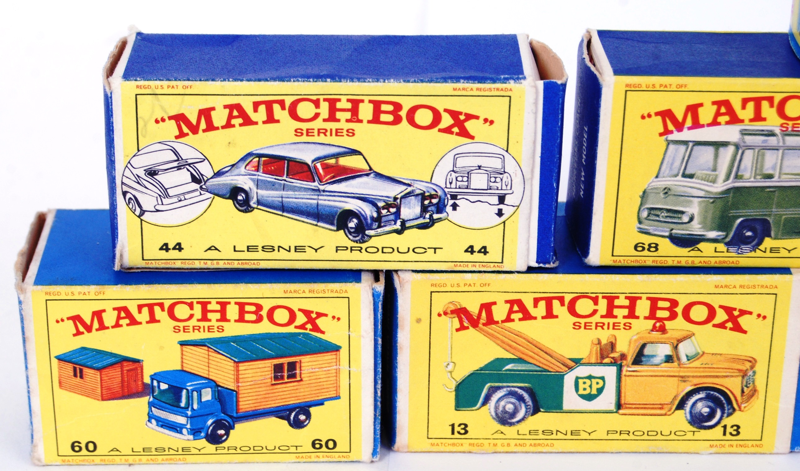 MATCHBOX LESNEY: A good collection of 10x vintage Matchbox Lesney boxed ...