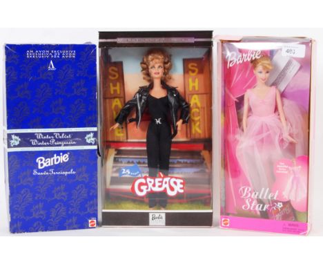 BARBIE: A collection of 3x 1990's Special Edition Barbie dolls by Mattel. Comprising of; Ballet Star, 25th Anniversary Grease