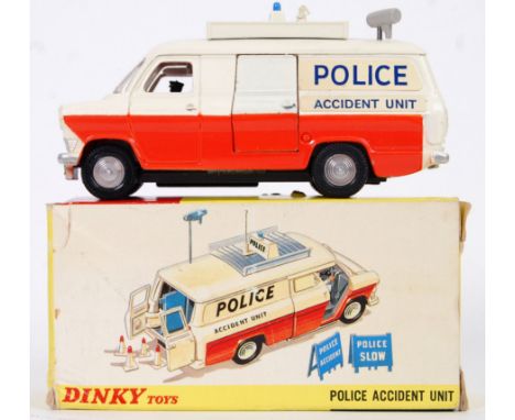 DINKY: An original vintage Dinky Toys diecast model 287 Police Accident Unit. Very near mint model, within a fair box. Signs 