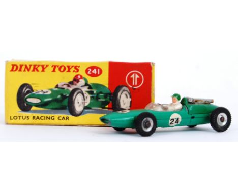 DINKY TOYS: An original vintage Dinky Toys diecast model No. 241 Lotus Racing Car. Within the original box. 