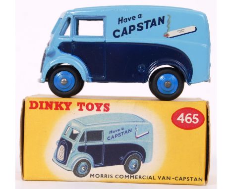 DINKY: An original vintage Dinky Toys diecast model No. 465 Capstan Morris Commercial Van. Wonderful mint+ model, within a go