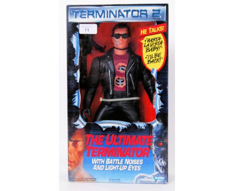 TERMINATOR: An original vintage Kenner made Terminator 2 ' Ultimate Terminator ' action figure (large scale). Mint, factory s