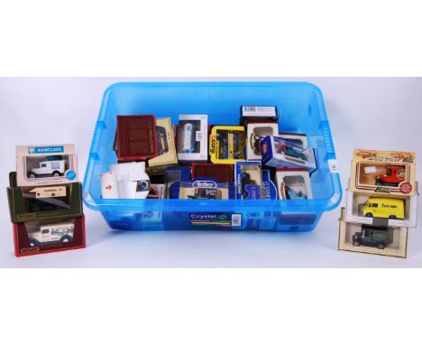 DIECAST: A collection of assorted boxed diecast model cars and vehicles to include Lledo, Matchbox Models Of Yesteryear, Matc