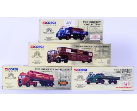 CORGI: A collection of 4x Corgi Classics 'Brewery Collection' boxed diecast models. 19601, 27701, 27901 and 15202. All appear