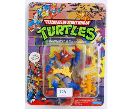 TEENAGE MUTANT NINJA TURTLES: An original vintage 1990's Playmates made Teenage Mutant Ninja Turtles 26 back carded Wingnut &